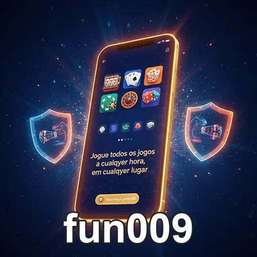 Tela de saque prático no app Fun009 em smartphone